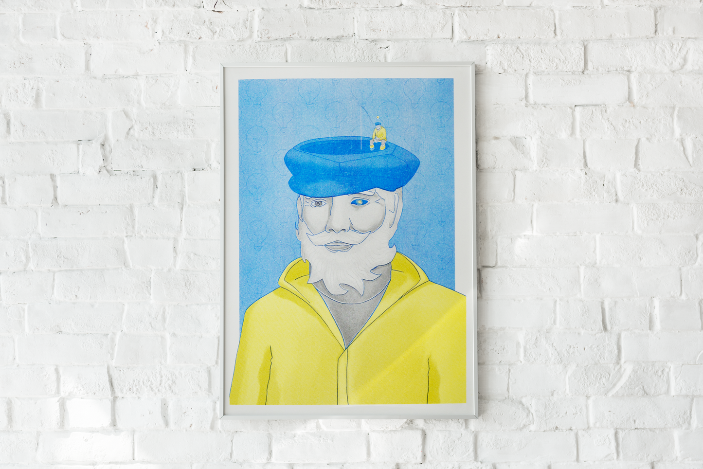 Fishing for ideas - A3 Riso print
