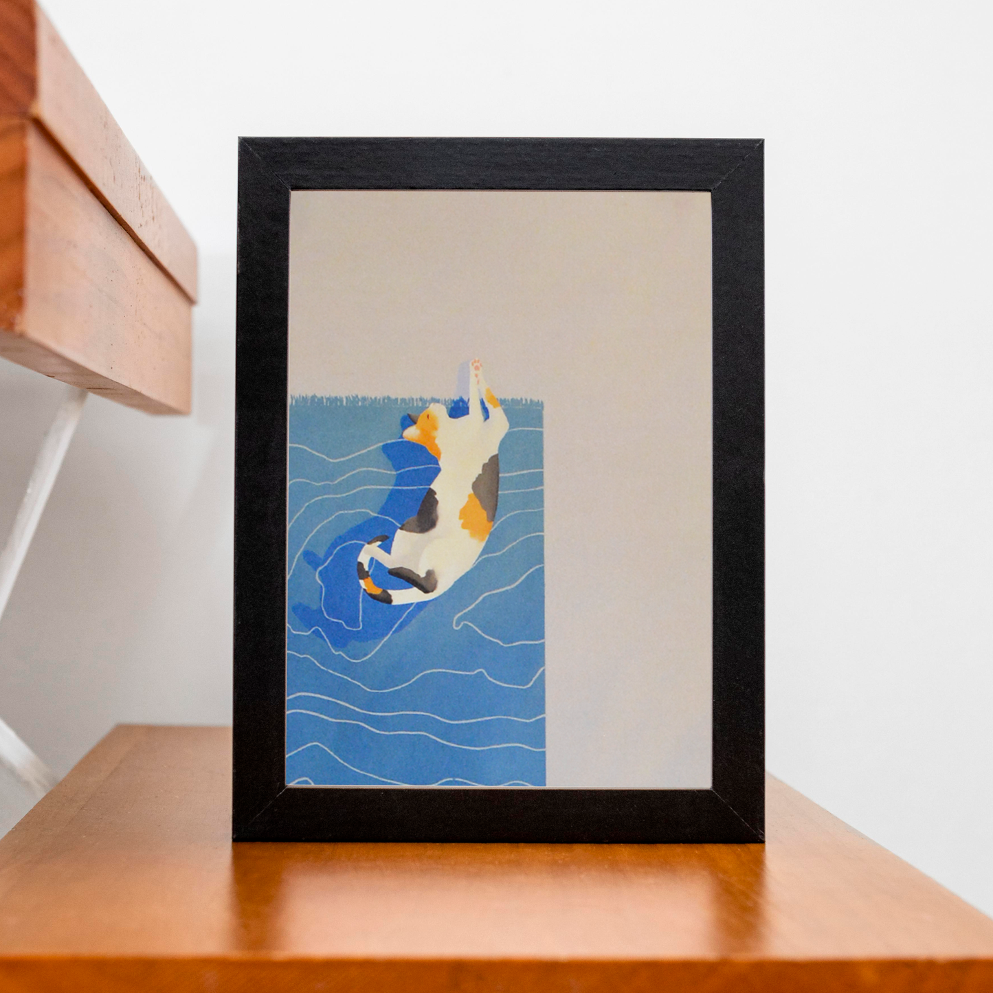 Cat on the Rug - A6 Print