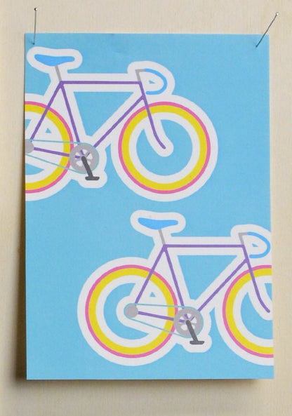 Bikes - A6 Print