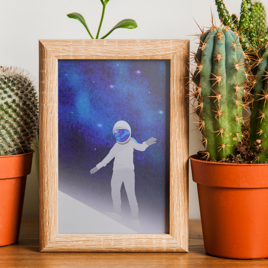 Walking Astronaut - A6 Print