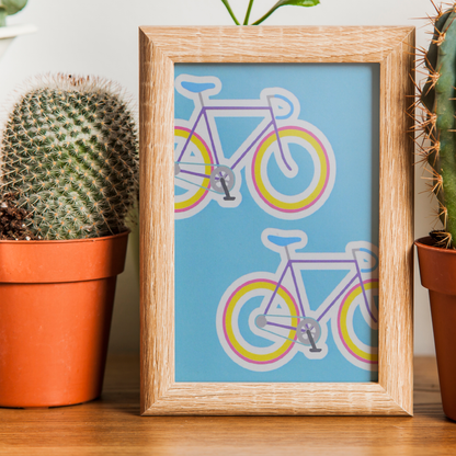 Bikes - A6 Print