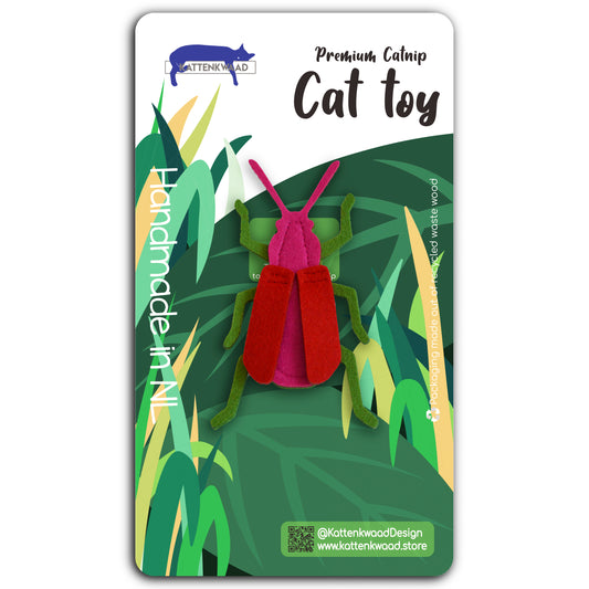 Pink beetle Cat toy